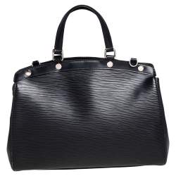 Pre Owned حقيبة لوي فيتون بريه جلد إيبي سوداء MM 