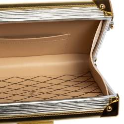 Louis Vuitton Metallic Silver/Gold Epi Leather Petite Malle Bag