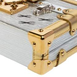 مملوكة مسبقًا حقيبة لوي فيتون بيتيت ماليه جلد أيبي ذهبي/فضي ميتاليك