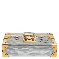 مملوكة مسبقًا حقيبة لوي فيتون بيتيت ماليه جلد أيبي ذهبي/فضي ميتاليك