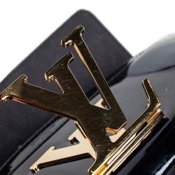 مملوكة مسبقًا حقيبة كلتش لوي فيتون لويز جلد لامع أسود