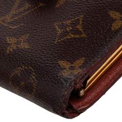 Pre Owned Louis Vuitton Monogram Canvas Port Feuille Vienoise French Purse Wallet