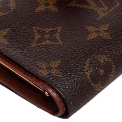 Pre Owned Louis Vuitton Monogram Canvas Port Feuille Vienoise French Purse Wallet