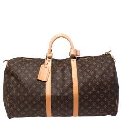 مملوكة مسبقًا Louis Vuitton Monogram Canvas Keepall 55 bag
