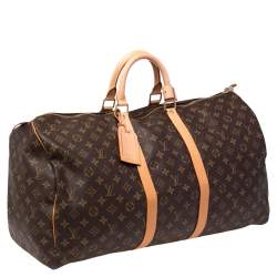 مملوكة مسبقًا Louis Vuitton Monogram Canvas Keepall 55 bag