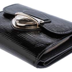Louis Vuitton Black Electric Epi Leather Joey Wallet