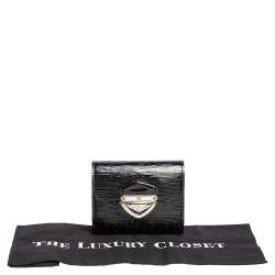 Louis Vuitton Black Electric Epi Leather Joey Wallet