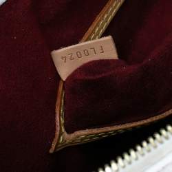 Pre Owned Louis Vuitton White Multicolor Monogram Canvas Alma PM Bag