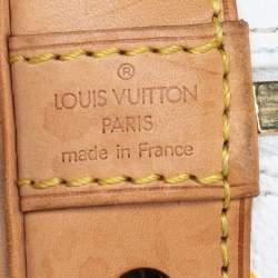 Pre Owned Louis Vuitton White Multicolor Monogram Canvas Alma PM Bag