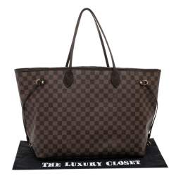 Louis Vuitton Damier Ebene Canvas Neverfull GM Bag