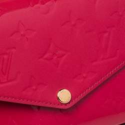 مملوكة مسبقًا Louis Vuitton Rose Indien Monogram Vernis Pochette Felicie Bag