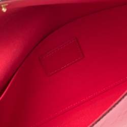 مملوكة مسبقًا Louis Vuitton Rose Indien Monogram Vernis Pochette Felicie Bag