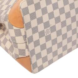 Pre Owned Louis Vuitton Damier Azur Canvas Hampstead PM Bag