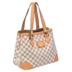 Pre Owned Louis Vuitton Damier Azur Canvas Hampstead PM Bag