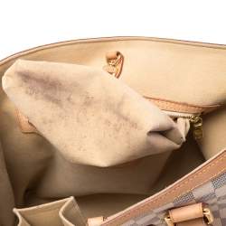 Pre Owned Louis Vuitton Damier Azur Canvas Hampstead PM Bag