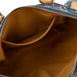 Pre Owned حقيبة لوي فيتون نويه سبيدي دينم أزرق مونوغرامي