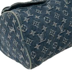 Pre Owned حقيبة لوي فيتون نويه سبيدي دينم أزرق مونوغرامي