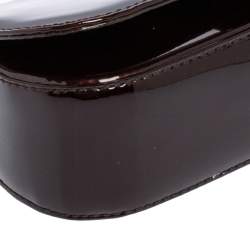 مملوكة مسبقًا حقيبة كلتش لوي فيتون سوب جلد لامع أحمر داكن 