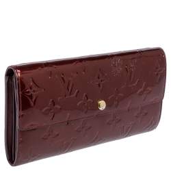 Louis Vuitton Rouge Fauviste Monogram Vernis Sarah Wallet