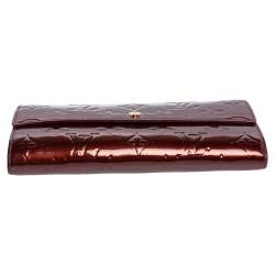 Louis Vuitton Rouge Fauviste Monogram Vernis Sarah Wallet