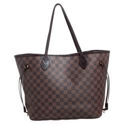 Pre Owned Louis Vuitton Damier Ebene Canvas Neverfull MM Bag