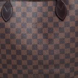 Pre Owned Louis Vuitton Damier Ebene Canvas Neverfull MM Bag