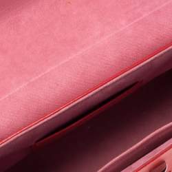 مملوكة مسبقًا حقيبة لوي فيتون تويست جلد إيبي أحمر  كوكويليكوت MM