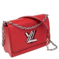 مملوكة مسبقًا حقيبة لوي فيتون تويست جلد إيبي أحمر  كوكويليكوت MM