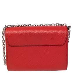 مملوكة مسبقًا حقيبة لوي فيتون تويست جلد إيبي أحمر  كوكويليكوت MM