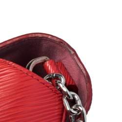 مملوكة مسبقًا حقيبة لوي فيتون تويست جلد إيبي أحمر  كوكويليكوت MM