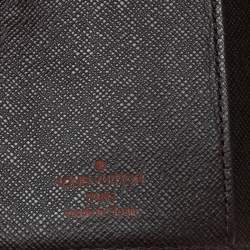 Pre Owned Louis Vuitton Damier Ebene Canvas Small Ring Agenda Cover