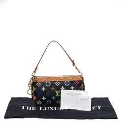 Pre Owned Louis Vuitton Black Multicolore Monogram Canvas Pochette Accessories