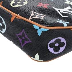 Pre Owned Louis Vuitton Black Multicolore Monogram Canvas Pochette Accessories