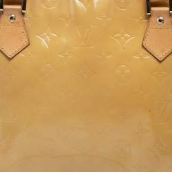 Louis Vuitton Lime Monogram Vernis Houston Bag