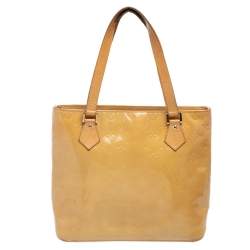 Louis Vuitton Lime Monogram Vernis Houston Bag