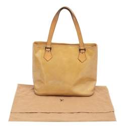 Louis Vuitton Lime Monogram Vernis Houston Bag