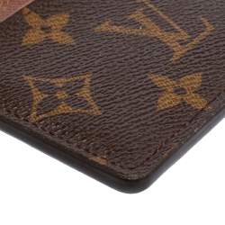 Pre Owned حافظة بطاقات لوي فيتون كانفاس مونوغرامي أرماجناك 