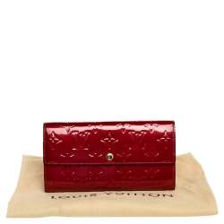 Pre Owned محفظة لوي فيتون سارا فيرنيه مونوغرامي أحمر