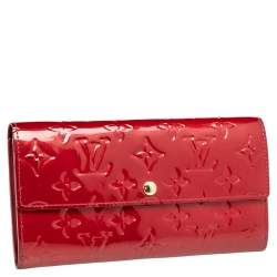 Pre Owned محفظة لوي فيتون سارا فيرنيه مونوغرامي أحمر