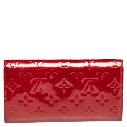 Pre Owned محفظة لوي فيتون سارا فيرنيه مونوغرامي أحمر