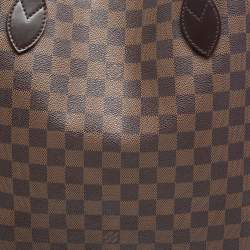 Pre Owned حقيبة لوي فيتون نيفرفول كانفاس دامييه إيبين MM
