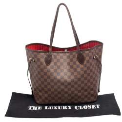 Pre Owned حقيبة لوي فيتون نيفرفول كانفاس دامييه إيبين MM