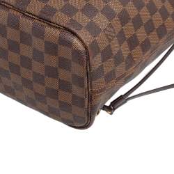 Pre Owned حقيبة لوي فيتون نيفرفول كانفاس دامييه إيبين MM