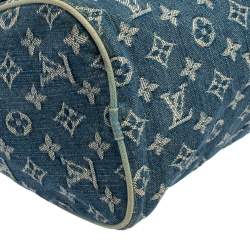 مملوكة مسبقًا حقيبة لوي فيتون نوي سبيدي دنيم مونوغرامي زرقاء