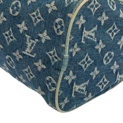 مملوكة مسبقًا حقيبة لوي فيتون نوي سبيدي دنيم مونوغرامي زرقاء