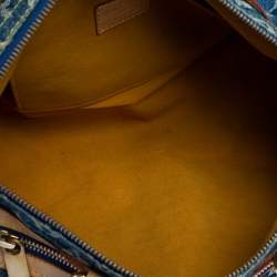 مملوكة مسبقًا حقيبة لوي فيتون نوي سبيدي دنيم مونوغرامي زرقاء