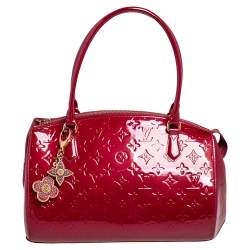 AUTHENTIC Louis Vuitton Brea PM Vernis Pomme D'Amour PREOWNED