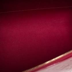 Pre Owned حقيبة لوي فيتون مونتانا فيرنيه مونوغرامي دامور حمراء 