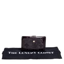 Pre Owned محفظة لوي فيتون فرنس بورس فيرنيه مونوغرامي عنابي 