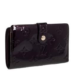Pre Owned محفظة لوي فيتون فرنس بورس فيرنيه مونوغرامي عنابي 
